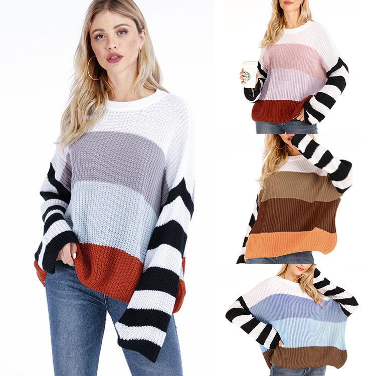 Color Splicing Knitwear