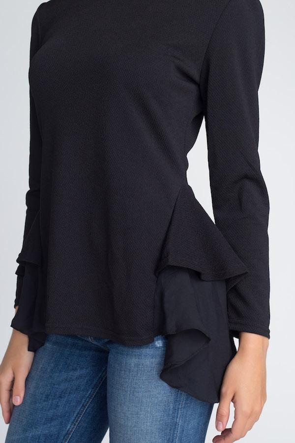 Long sleeve ruffle