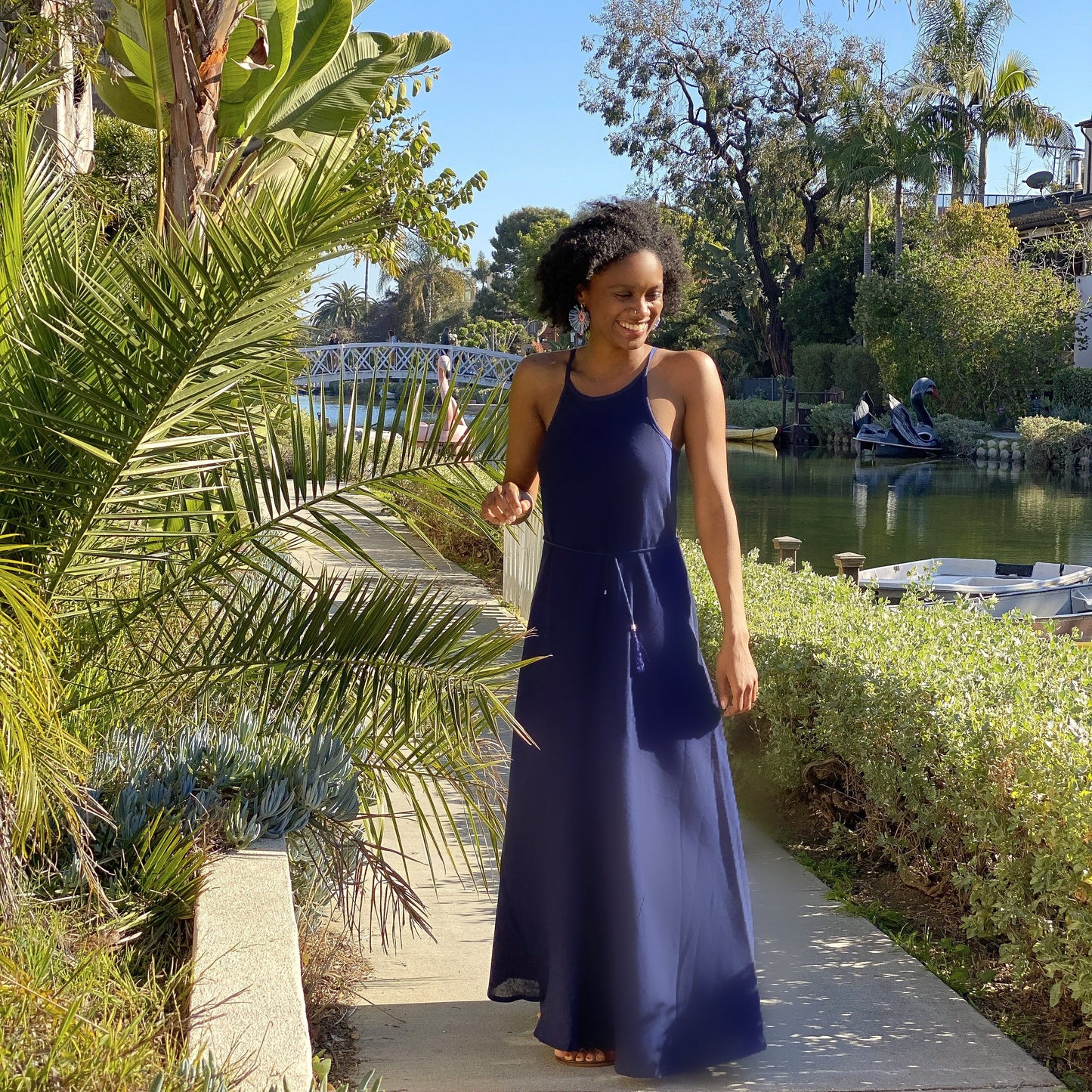 Callie maxi dress navy