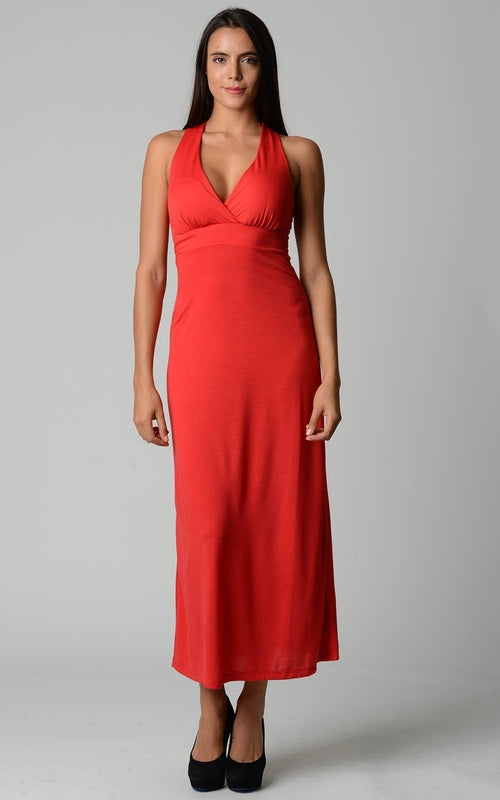 Halter maxi dress