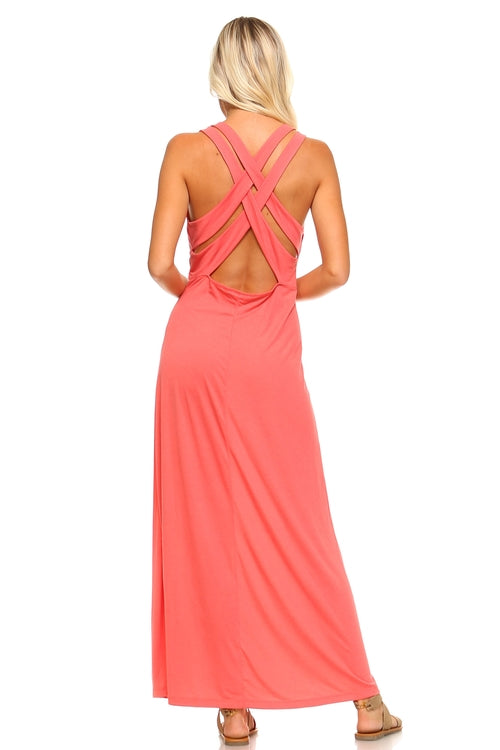 Halter maxi dress